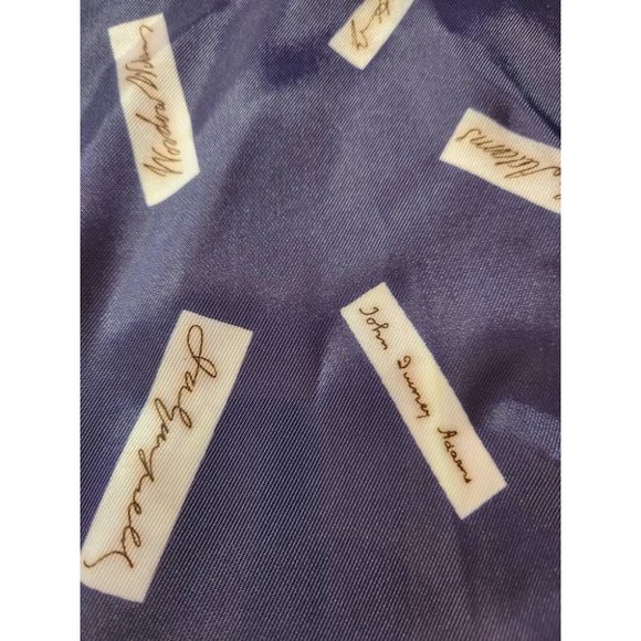 Vintage USA Presidents 1776-1976 Scarf Red White and Blue Water Repellent Italy - Picture 3 of 7